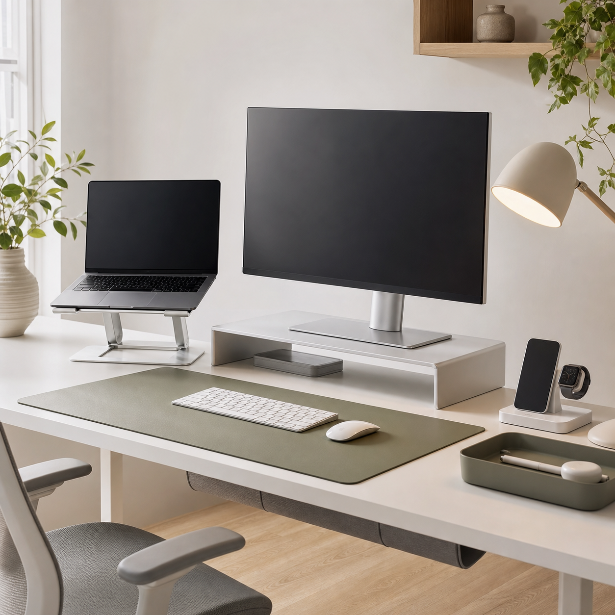 Focusbeam Rechargeable Desk Lamp lifestyle workspace image